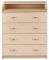 Пеленальний комод Babyroom Комод 4 тел.Big 102x80x50 дуб молочний