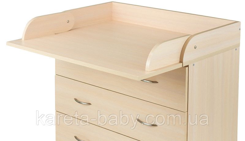 Пеленальный комод Babyroom Комод 4 тел.Big 102x80x50  дуб молочный