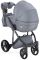 Коляска 2 в 1 Adamex Luciano кожа 100% Q121 серый перламутр