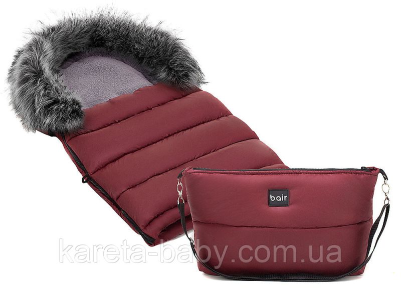 Зимовий конверт Bair Arctic з подовженням бордо