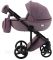 Коляска 2 в 1 Adamex Lucianо CR224 сиреневый лен - сиреневая кожа (выдавленная точка)