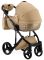 Коляска 2 в 1 Adamex Lucianо CR263 темно-бежевый - капучино (принт) атлас