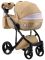 Коляска 2 в 1 Adamex Lucianо CR263 темно-бежевый - капучино (принт) атлас