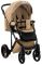 Коляска 2 в 1 Adamex Lucianо CR263 темно-бежевый - капучино (принт) атлас