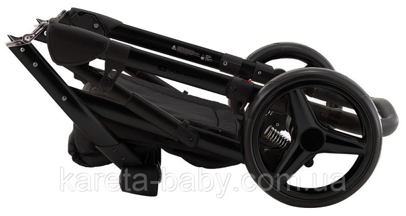 Коляска 2 в 1 Adamex Lucianо CR501/CZ чорний - бірюзовий (мармур)