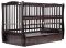 Ліжко Babyroom Еліт маятник, ящик, відкидний бік DEMYO-5 бук венге