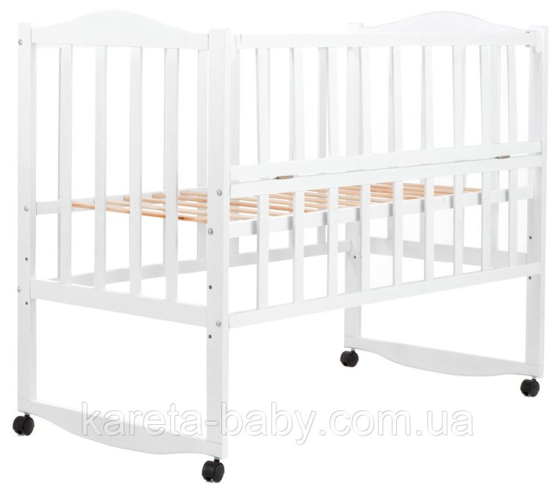 Кровать Babyroom Зайчонок ZL101 откидной бок  белая