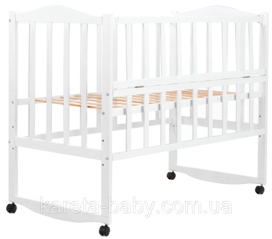 Кровать Babyroom Зайчонок ZL101 откидной бок  белая