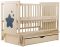 Кровать Babyroom Звездочка Z-03 маятник, ящик, откидной бок  бук слоновая кость