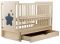 Кровать Babyroom Звездочка Z-03 маятник, ящик, откидной бок  бук слоновая кость