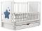 Кровать Babyroom Звездочка Z-03 маятник, ящик, откидной бок  бук белый