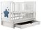 Кровать Babyroom Звездочка Z-03 маятник, ящик, откидной бок  бук белый