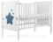 Кровать Babyroom Звездочка Z-01 откидной бок, колеса  бук белый