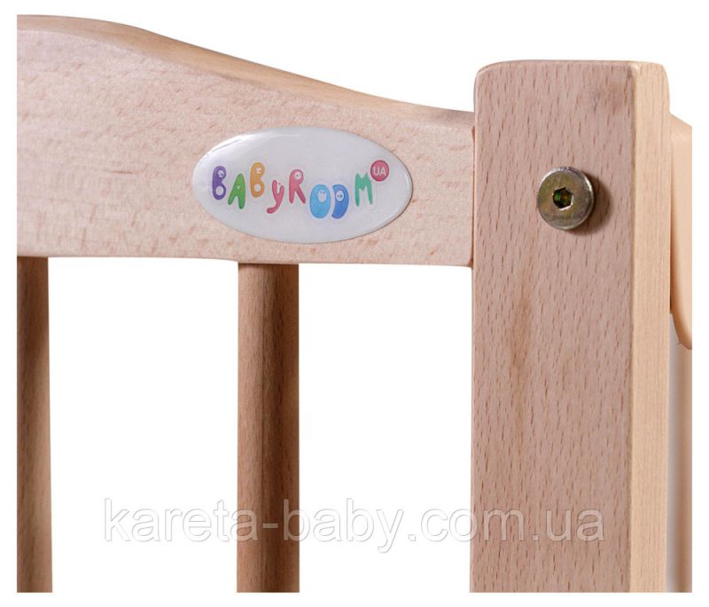 Кровать Babyroom Радуга маятник, откидной бок DVMO-2  бук светлый (натуральный)