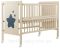 Кровать Babyroom Звездочка Z-01 откидной бок, колеса  бук слоновая кость