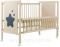 Кровать Babyroom Звездочка Z-01 откидной бок, колеса  бук слоновая кость