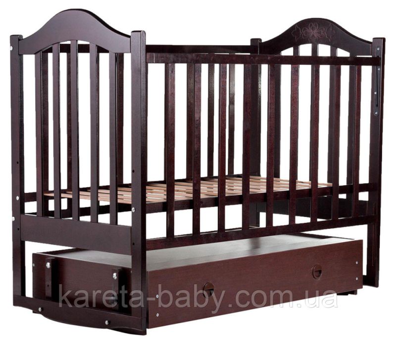 Кровать Babyroom Дина D303 маятник, ящик  венге