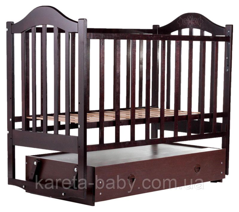 Кровать Babyroom Дина D303 маятник, ящик  венге