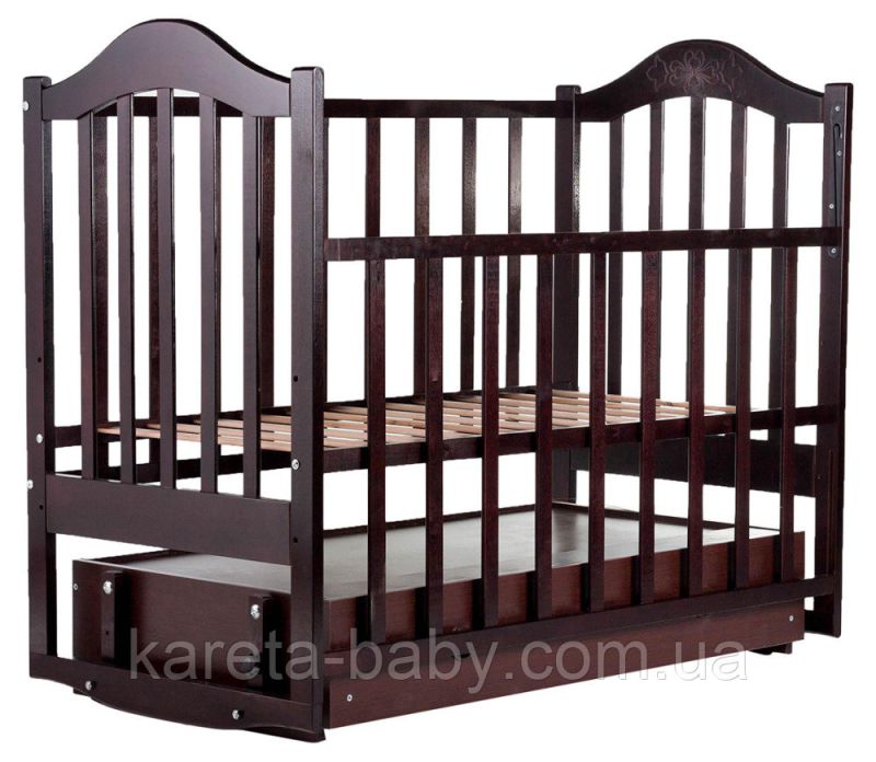 Кровать Babyroom Дина D303 маятник, ящик  венге