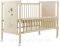 Кровать Babyroom Медвежонок M-01 откидной бок, колеса  бук слоновая кость