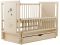 Кровать Babyroom Медвежонок M-03 маятник, ящик, откидной бок  бук слоновая кость