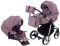 Коляска 2 в 1 Adamex Sierra Polar (Chrome) кожа 100% SR332 сиреневый - сиреневый (перфорация)
