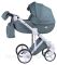 Коляска 2 в 1 Adamex Luciano кожа 100% Q114 нефрит