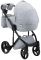 Коляска 2 в 1 Adamex Luciano Y3-A/CZ светло-серый (черная рама)