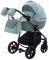 Коляска 2 в 1 Adamex Hybryd Plus BR251 нефрит - нефрит кожа (выдавленная точка)