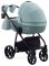 Коляска 2 в 1 Adamex Hybryd Plus BR251 нефрит - нефрит кожа (выдавленная точка)