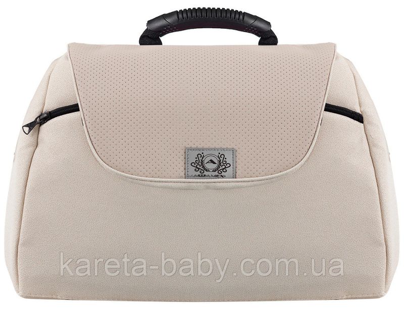 Коляска 2 в 1 Adamex Hybryd Plus BR244 светло-бежевый - бежевая кожа (выдавленная точка)