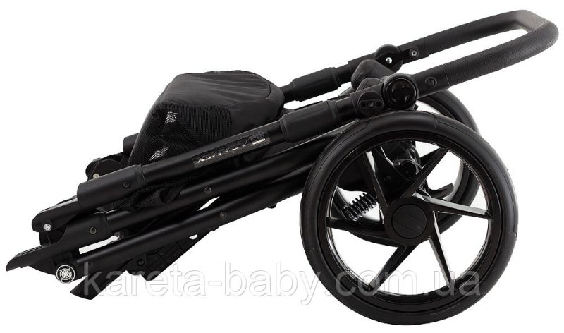 Коляска 2 в 1 Adamex Hybryd Plus BR244 светло-бежевый - бежевая кожа (выдавленная точка)