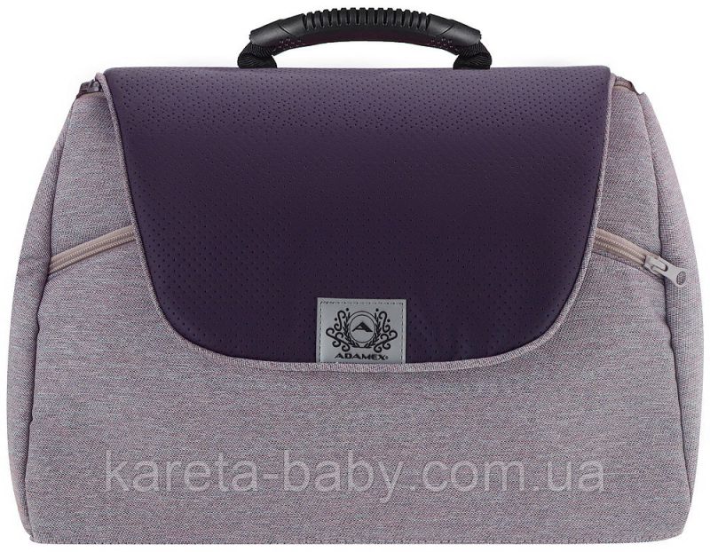 Коляска 2 в 1 Adamex Hybryd Plus BR228А св.бузкова - тем.бузкова шкіра (видавлена точка)