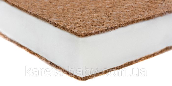 Матрац Сладких Снів Memory Comfort Premium - 12 см (кокос, поліуретан, кокос) білий