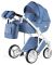 Коляска 2 в 1 Adamex Luciano jeans Q4 голубой