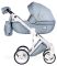Коляска 2 в 1 Adamex Luciano jeans Q204/1 голубой (зигзаг)