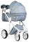 Коляска 2 в 1 Adamex Luciano jeans Q204/1 голубой (зигзаг)