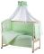 Детская постель Qvatro Ellite AE-08 аппликация  салатовый (мишка сидит с коричневым сердцем)