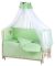 Детская постель Qvatro Ellite AE-08 аппликация  салатовый (мишка сидит с коричневым сердцем)