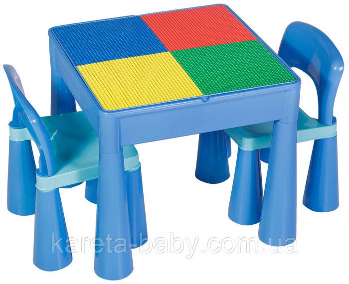 Стол и 2 стульчика Tega Mamut 899B light blue-blue