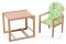 Стульчик- трансформер For Kids Бук-21 светлый мдф столешница  зеленый с рисунком