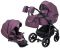 Коляска 2 в 1 Adamex Hybryd Plus кожа 100% Y233CZ фиолетовый (перламутр)