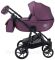 Коляска 2 в 1 Adamex Hybryd Plus кожа 100% Y233CZ фиолетовый (перламутр)