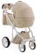 Коляска 2 в 1 Adamex Luciano кожа 100% 11S-B светло-капучино кожа