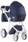 Коляска 2 в 1 Adamex Luciano jeans Q5 темно-синій