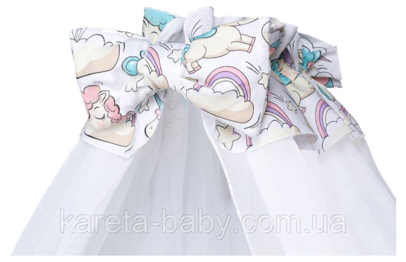 Детская постель Babyroom Comfort-08 unicorn белый (единороги)