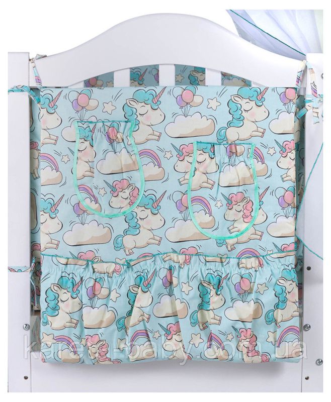 Дитяча постільна білизна Babyroom Comfort-08 unicorn блакитний (єдинороги)