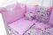 Детская постель Babyroom Classic Bortiki-01 (8 элементов)  розовый (коты)