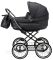 Коляска 2 в 1 класична Roan Marita Prestige (14" чорні колеса, чорна рама) P231 графіт - графітова (шкіра) перламутр
