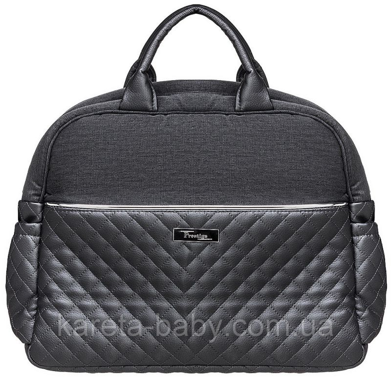 Коляска 2 в 1 класична Roan Marita Prestige (14" чорні колеса, чорна рама) P231 графіт - графітова (шкіра) перламутр